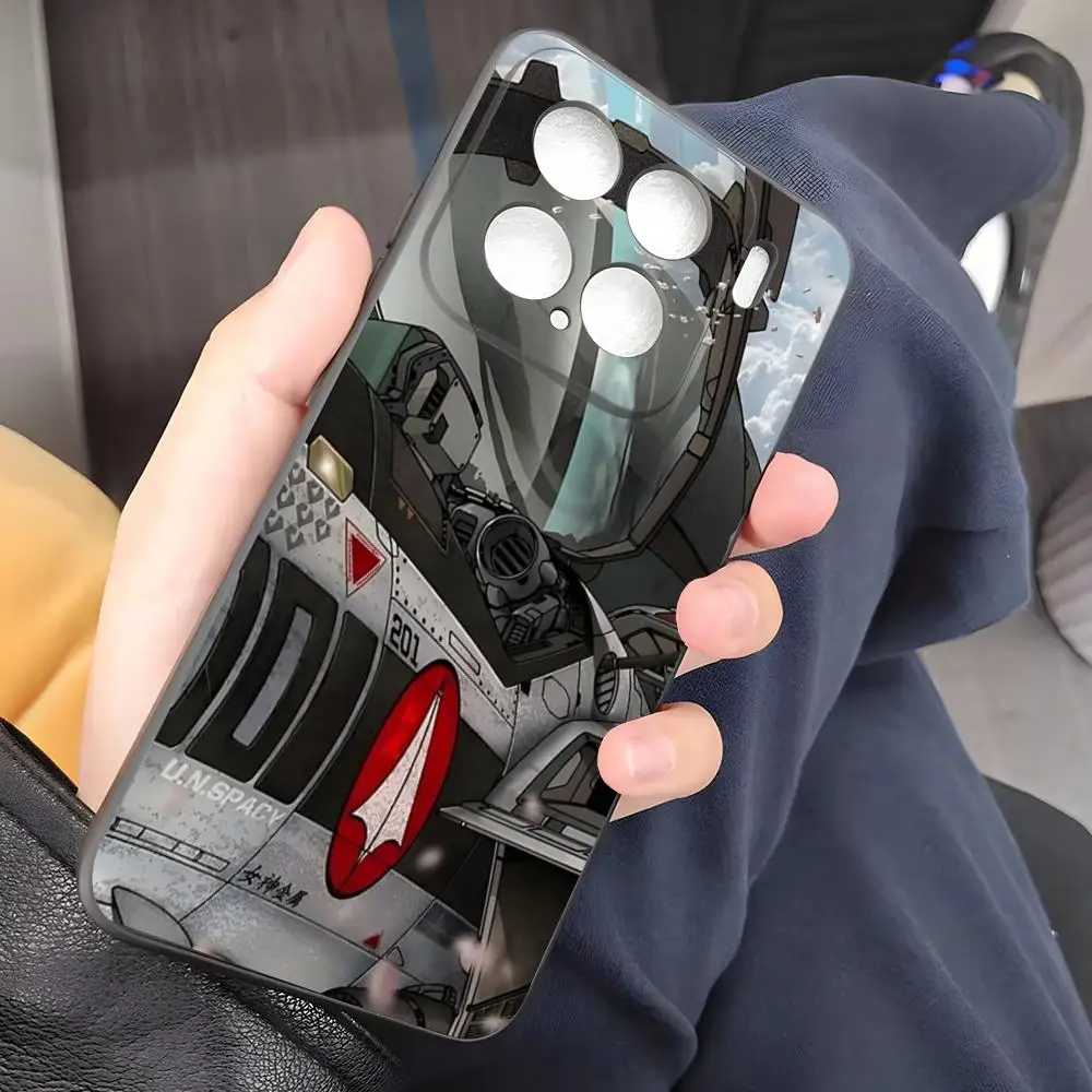 R-Robotech Macross funda de teléfono para Xiaomi 15 Redmi Note 14 13 12 11 T Lite Ultra Pro ProPlus 12 5G funda de silicona