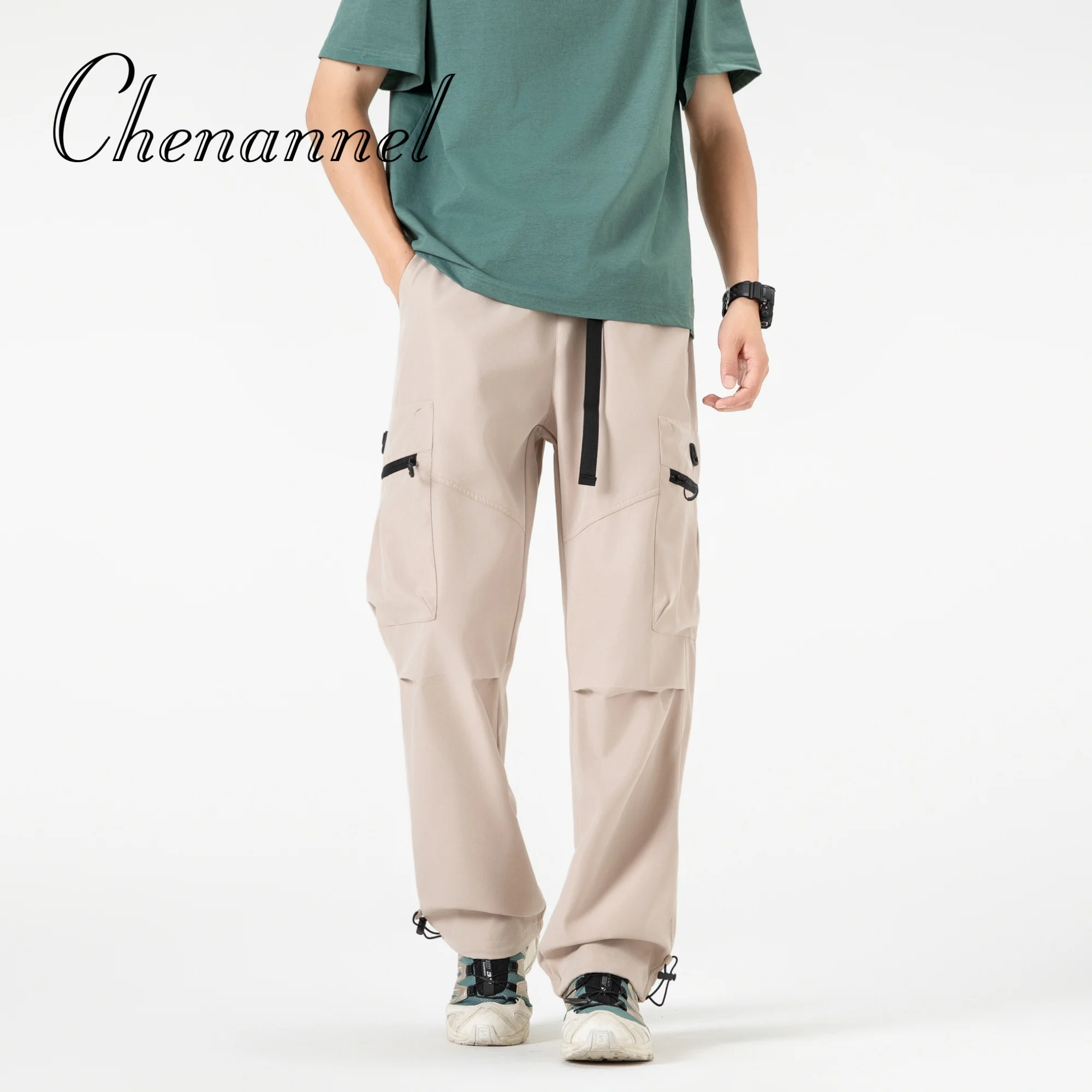 

Men's Autumn Winter New Collection of Plush Charge Pants Korean Version Loose Casual Sports Pants for Students