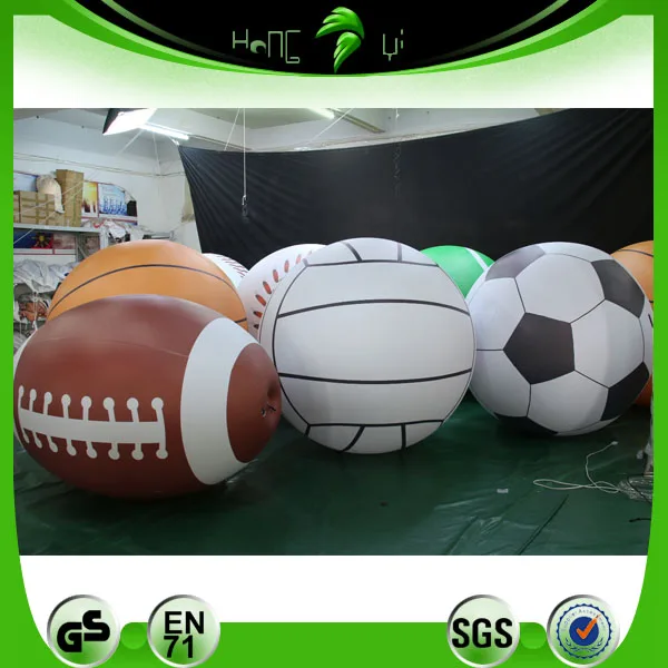 Advertising Inflatable Ball Sports Model Inflatable Rugby Football  With Light