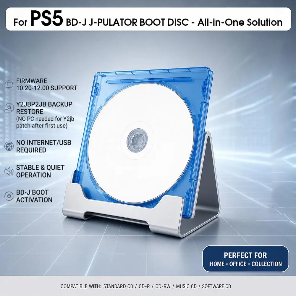 For PS5 Hard Drive Tinkering Crack Disc BD-JB Boot Disk with Blue White Box For PS5 10.20-12.00 System Lapse Player