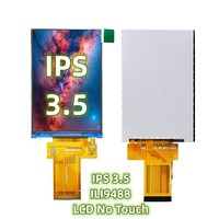 IPS 3.5 Inch ILI9488 LCD No Touch Super Electronic Panel 40 pin Factory Sales 320*480 Plug in High Quality