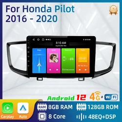 Car Radio for Honda Pilot 2016 - 2020 2 Din Android Stereo Multimedia Player GPS Navigation Carplay Autoradio Touch Head Unit 4G