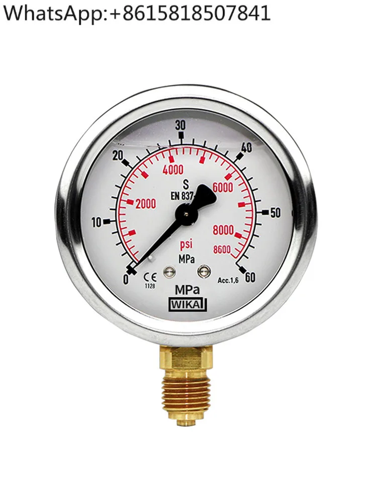 

Pressure gauge EN837-1 stainless steel pressure gauge vacuum radial gauge