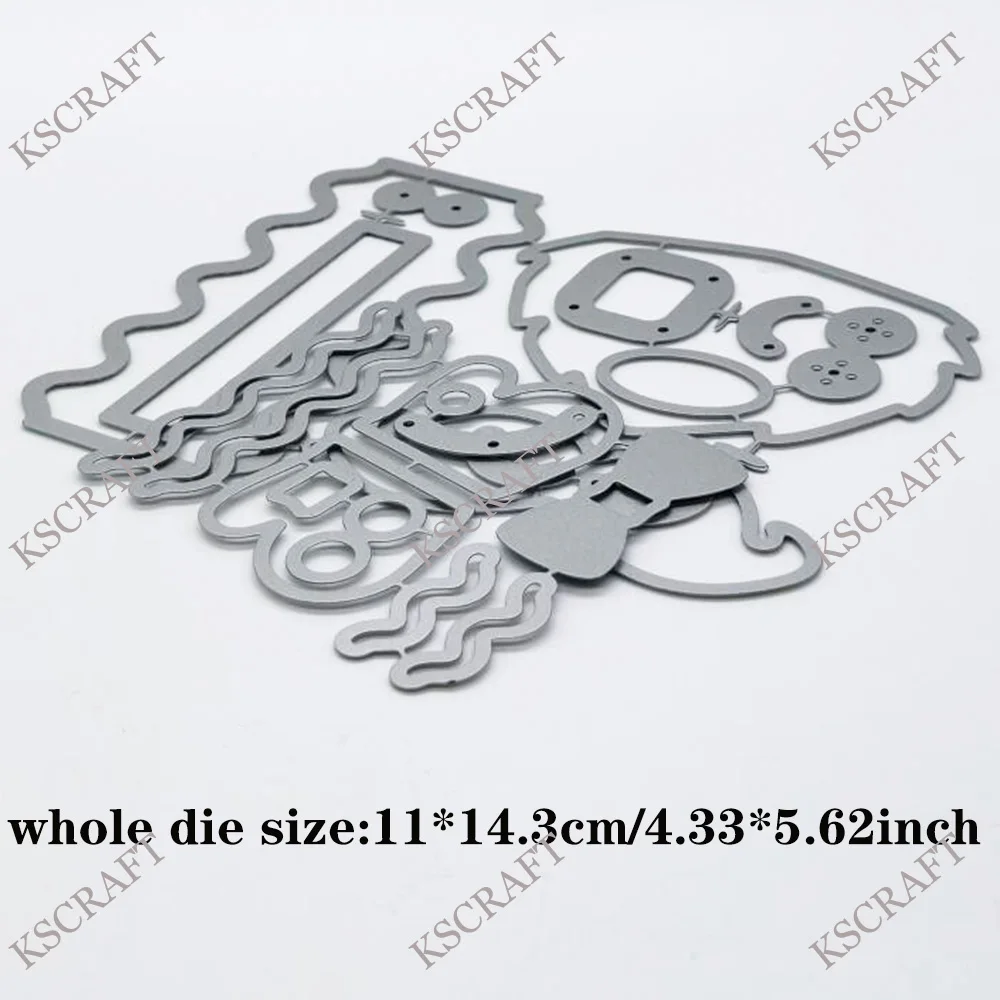 KSCRAFT كاندي بار عيد الميلاد إضافة على قطع يموت الإستنسل DIY بها بنفسك سكرابوكينغ النقش الزخرفية DIY بها بنفسك ورقة بطاقات