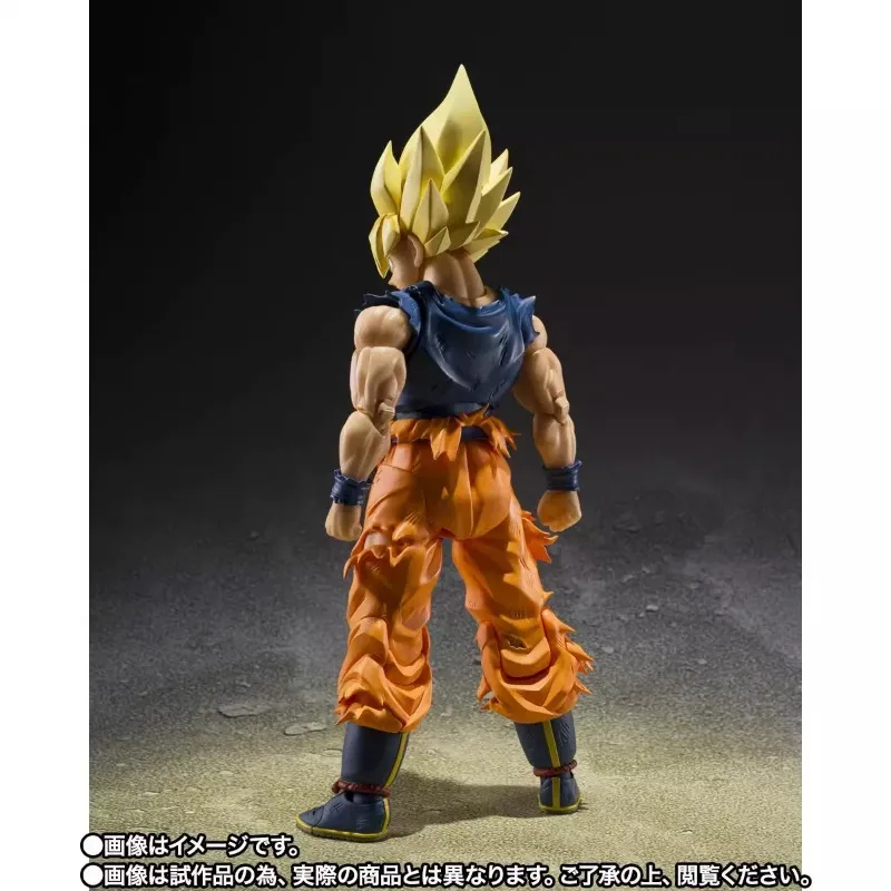 Bandai SHF Super Saiyan Son Goku Warrior in Angry Pose Articulated Action Figure Desktop Collectible Ornament Doll Gift view 6