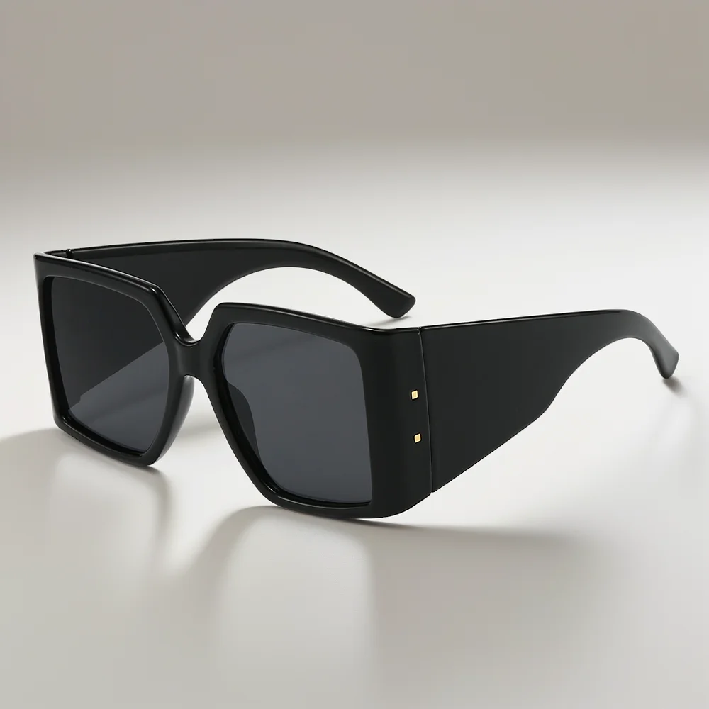

New Square Large Frame Wide Edge European and American Men's and Women's Sunscreen Outdoor Sunglasses Trendy Fashion Sunglasses