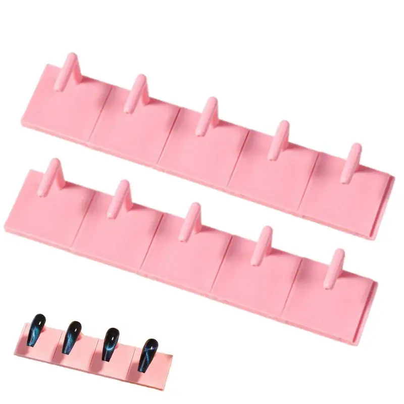 Nail Practice Stand Fake Nail Painting Nail Practice Stand Tool Multifunctional Nail Tips Training Fake Nail Holder for Beginner