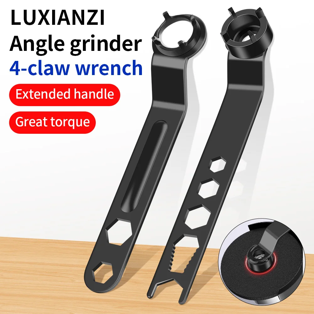 

LUXIANZI Угловая шлифовальная машина, гаечный ключ 6 в 1, универсальные гаечные ключи для велосипеда, мотоцикла, автомобиля, инструмент для ремонта, ручка, многофункциональные гаечные ключи