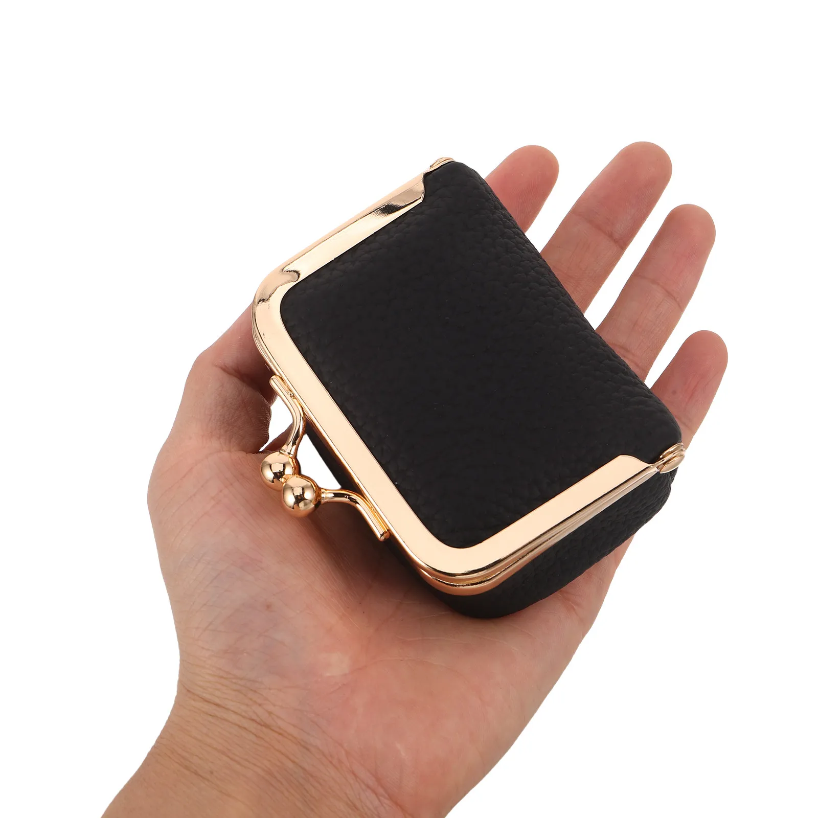 

Mini Traveling Jewelry Box Black Compact Jewelry Organizer Portable Case for Travel Rings Earrings Necklaces Storage