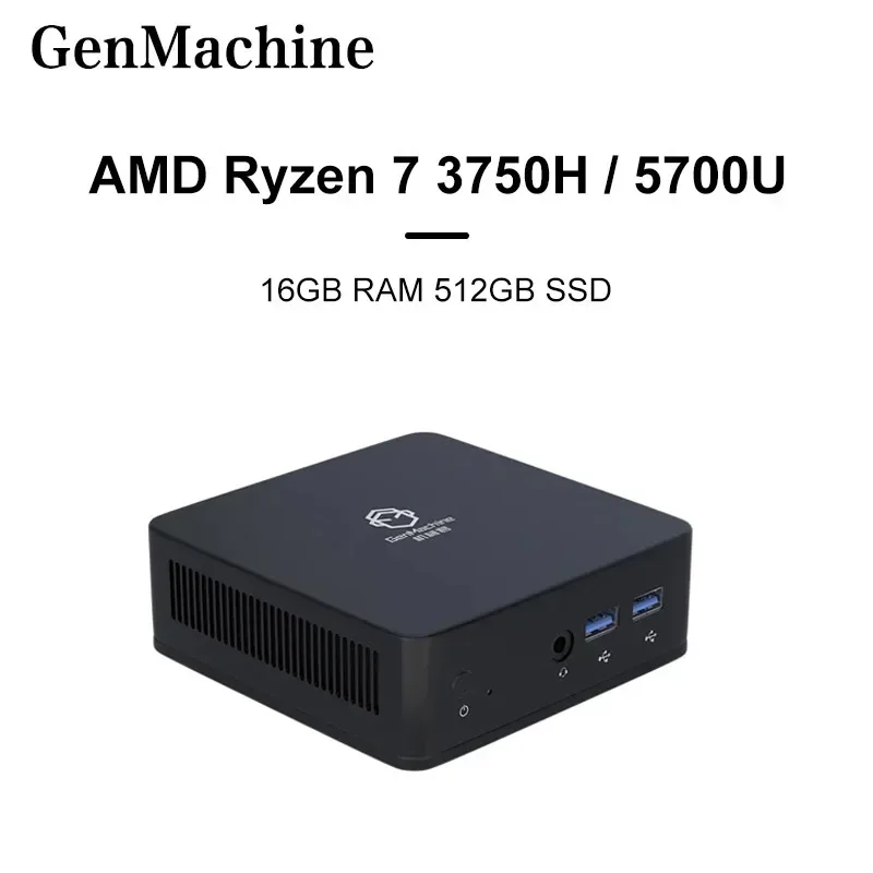 

2023 GenMachine New Mini PC AMD Ryzen 7 3750H 5700U CPU Support Windows 10/11 DDR4 16GB RAM 512GB SSD WIFI5/WIFI6 NUC pc gamer