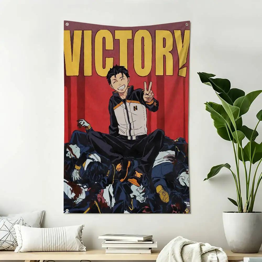 Re ZERO S-Subaru  Home Decor Vertical Flags Indoor Outdoor Hanging Decor for Bedroom Living Room Wall Decoration
