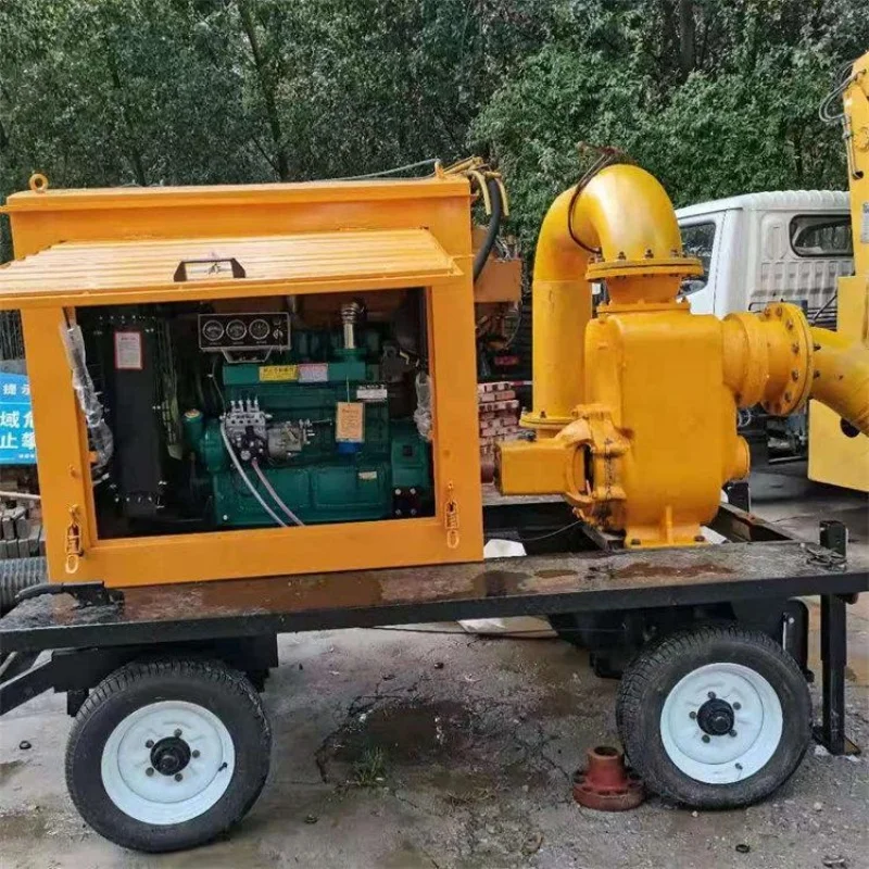 Municipal Flood Control Water Pumps, Emergency Drainage Pumps for Road Flooding, Mobile Trailer-mounted Customized