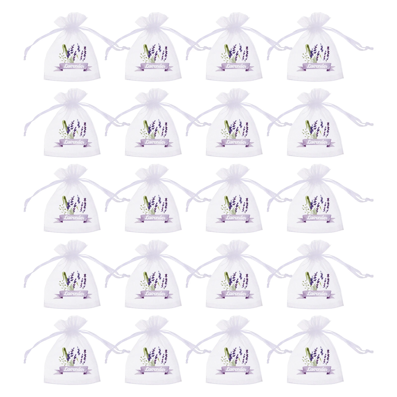 

20 Pcs Empty Sachet Bag Fragrance Perfume Bags Lavender Sachets Drawstring Small Grid