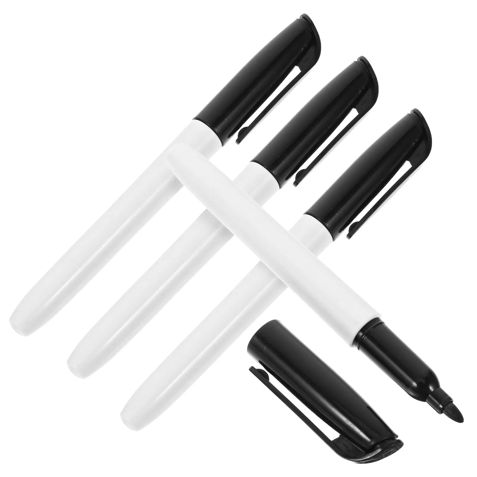 

4Pcs Teacher's Dry Erase Markers Fine Tip Water-Based Liquid Chalks Erasable Whiteboard Pens for Office Classroom Home Use Bulk