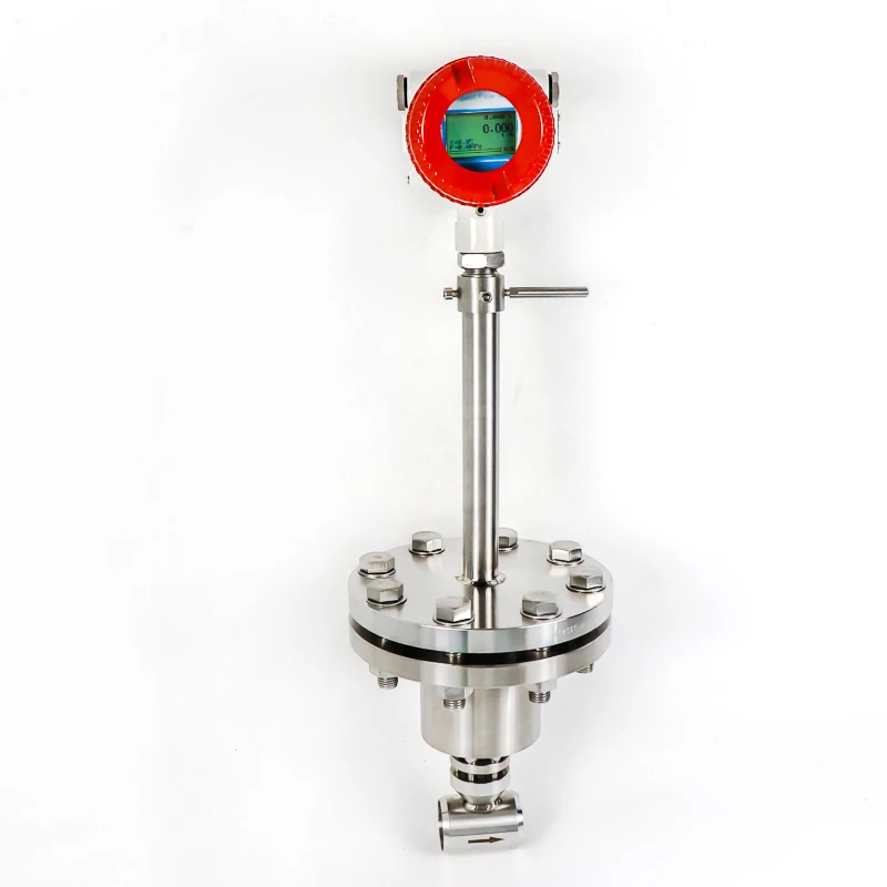 Factory Price Intelligent 4-20mA Hart Ip65 Temperature Compensation vortex Flow Meter for Nitrogen Gas air Compressed Air Steam