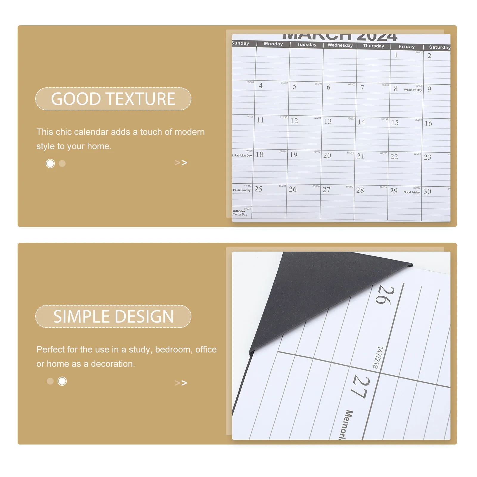 2023-2024 التقويم الإنجليزي الجدار الشنق ملاحظة أخذ مخطط أنيق الحديثة تصميم ديكور مكتب المنزل 2023 تقويم الحائط