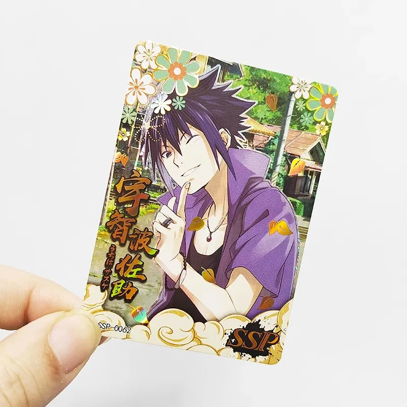 DIY NARUTO Hokage Gold Drill Edition Flash Card SSP SP TG Anime Peripheral Game Collection Card Holiday Gift