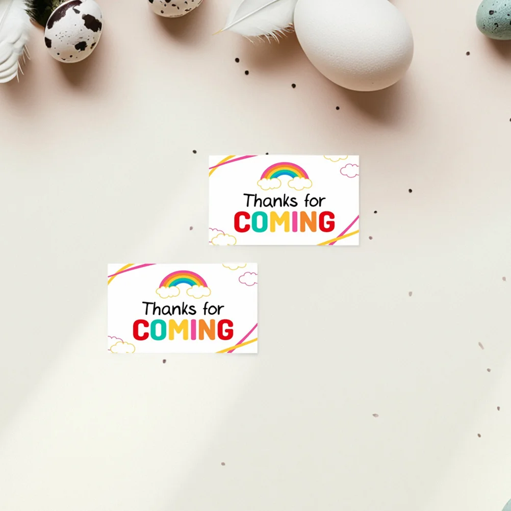 50Pcs Thanks for Coming Cards Elegant Design Unique Creativity Versatile Use Business Note Cards