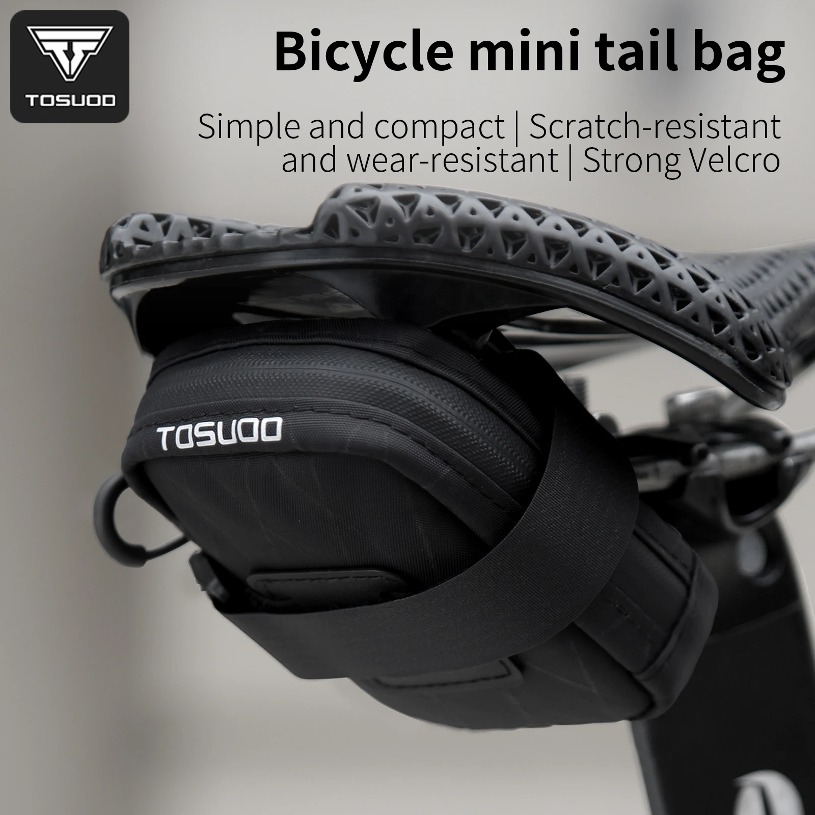 TOSUOD – Mini sac de selle de vélo, sac de rangement portable, sacoche de selle pour vélo de route et de montagne, petit sac à outils léger pour cyclisme