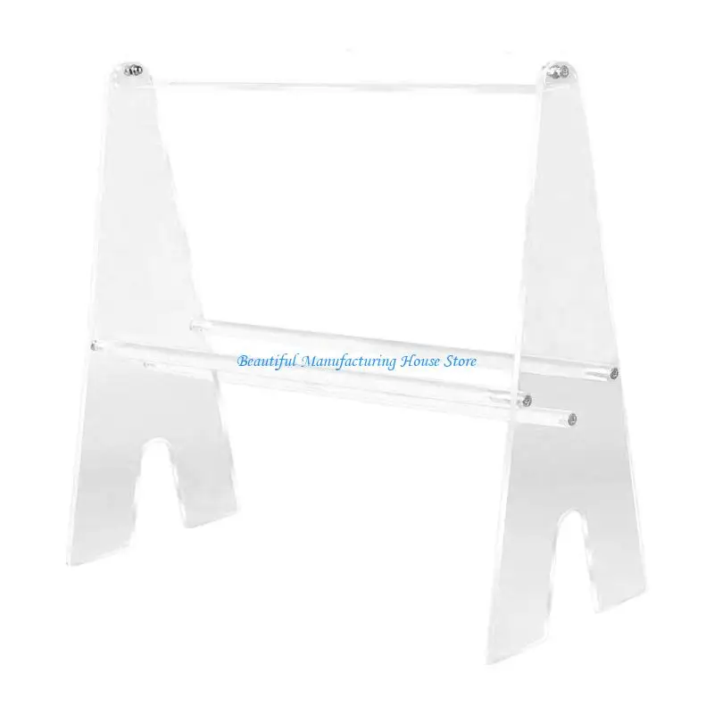 

E56A Sturdy and Portable Headband Holder Clear Acrylics Materials Fits Various Band Sizes Home Accessory for Organizatioin