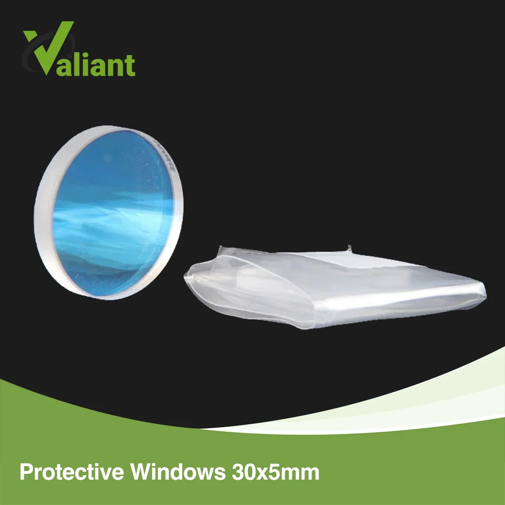 100PCS Protective Windows 30*5mm Optical Lens Quartz Fused Silica For Raytools WSX Precitec fiber Laser Head 1064nm
