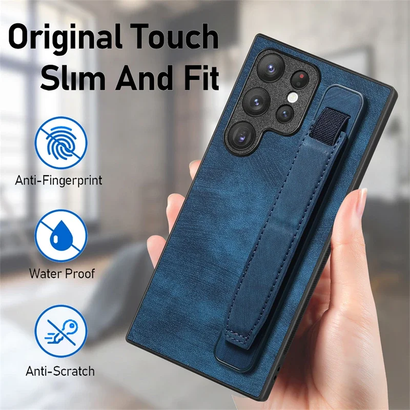 Etui S25 S26 Ultra Shockproof z paskiem na nadgarstek do Samsung Galaxy S26 S25 Edge S24 S23 S22 S21 Plus S20 FE Note 20 Ultra — zdjęcie 5