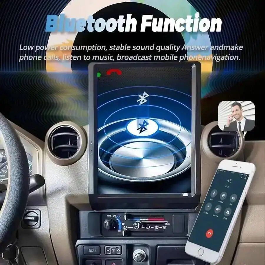 Y Android15 12inch For Toyota Land Cruiser LC70 LC71 LC76 LC78 LC79 Car Navigation CarPlay Car Radio Multimedia Player GPS Map view 5