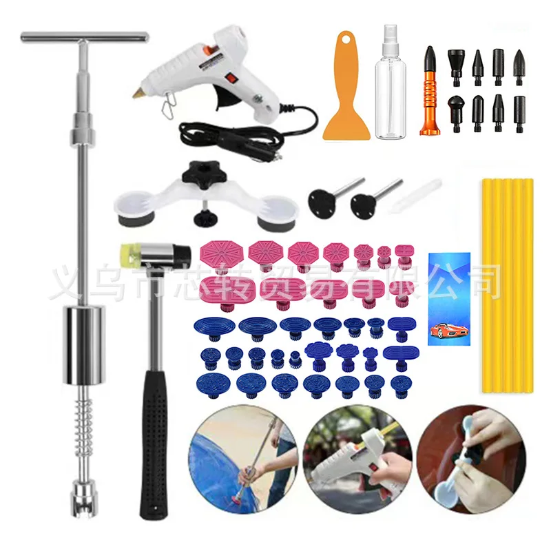 Paintless Auto Body Dent Puller - Damage-Free Repair Tool Car Pit Removal Set