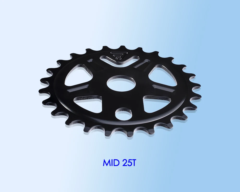 Funsea EU BMX Sprocket 25T Bike Star Stahlkettenblatt für 19mm Achse 3-teilige Kurbel Fahrradzubehör für MID Kettenblatt BB-Stangen – Detail 7