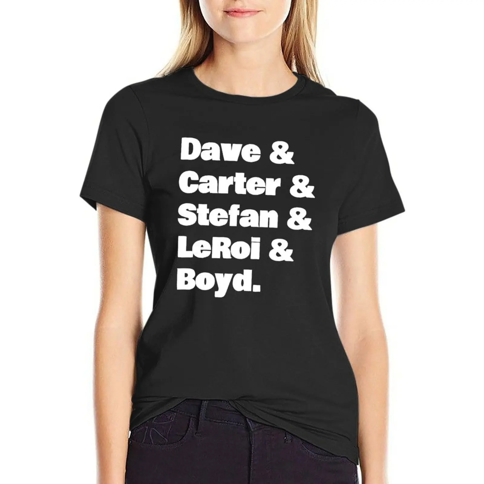 Dave Matthews Band DMB Gift - Dave Carter Stefan LeRoi Boyd T-Shirt anime clothes kawaii clothes summer clothes for Women