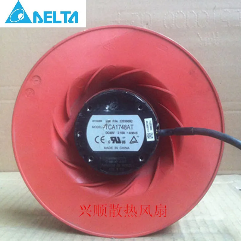 

for delta 175X69MM TCA1748AT 175x69 mm 48V 2.10A 4000 RPM IP56 428 CFM PWM/TACH waterproof centrifugal fan