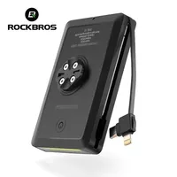 ROCKBROS Bicycle Light Front 5000/10000mAh Bike Light IP64 Waterproof Strong Light Safety Cycling Lamp Large Capacity Highlight