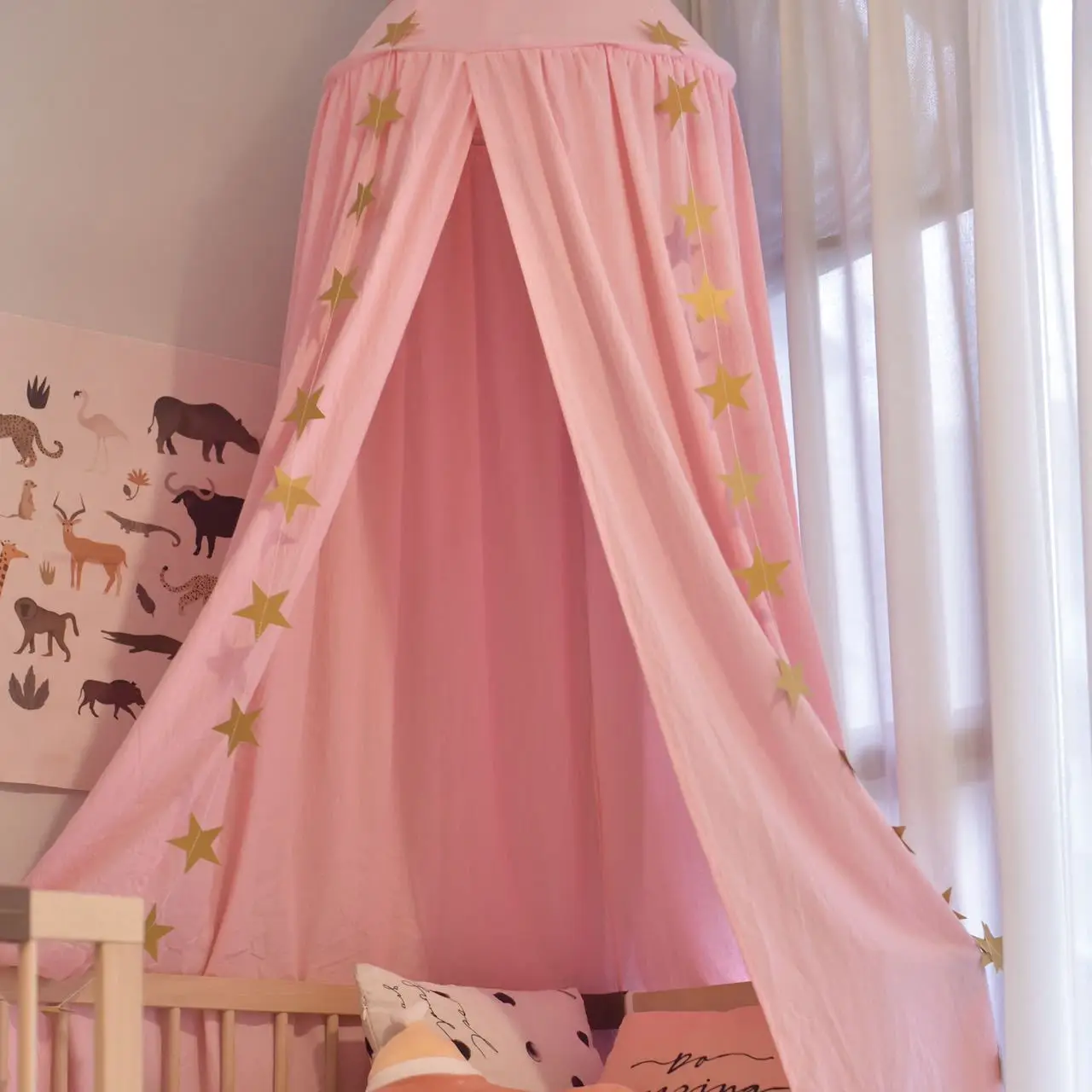 Kids Mosquito Net Baby Crib Curtain Hanging Tent Bed Decor Girl Princess Hanging Bed Canopy Living Corner Play Reading NookDecor