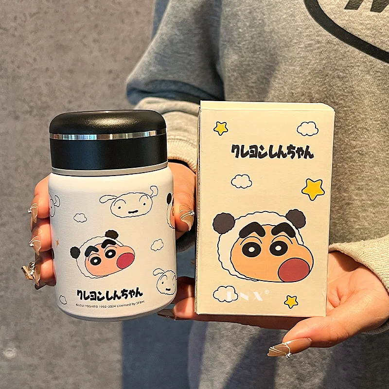 200Ml Crayon Shin-Chan Thermos Cup Mini Pocket Cup 316 Stainless Steel Thermos Cup Portable Small Cup for Taking Out Water Gift