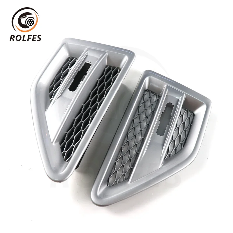 ROLFES Car Fender Side Vent Grille and Led Side Marker Turn Signal Lights For Land Rover Freelander 2 L359 2006-2014 Accessories