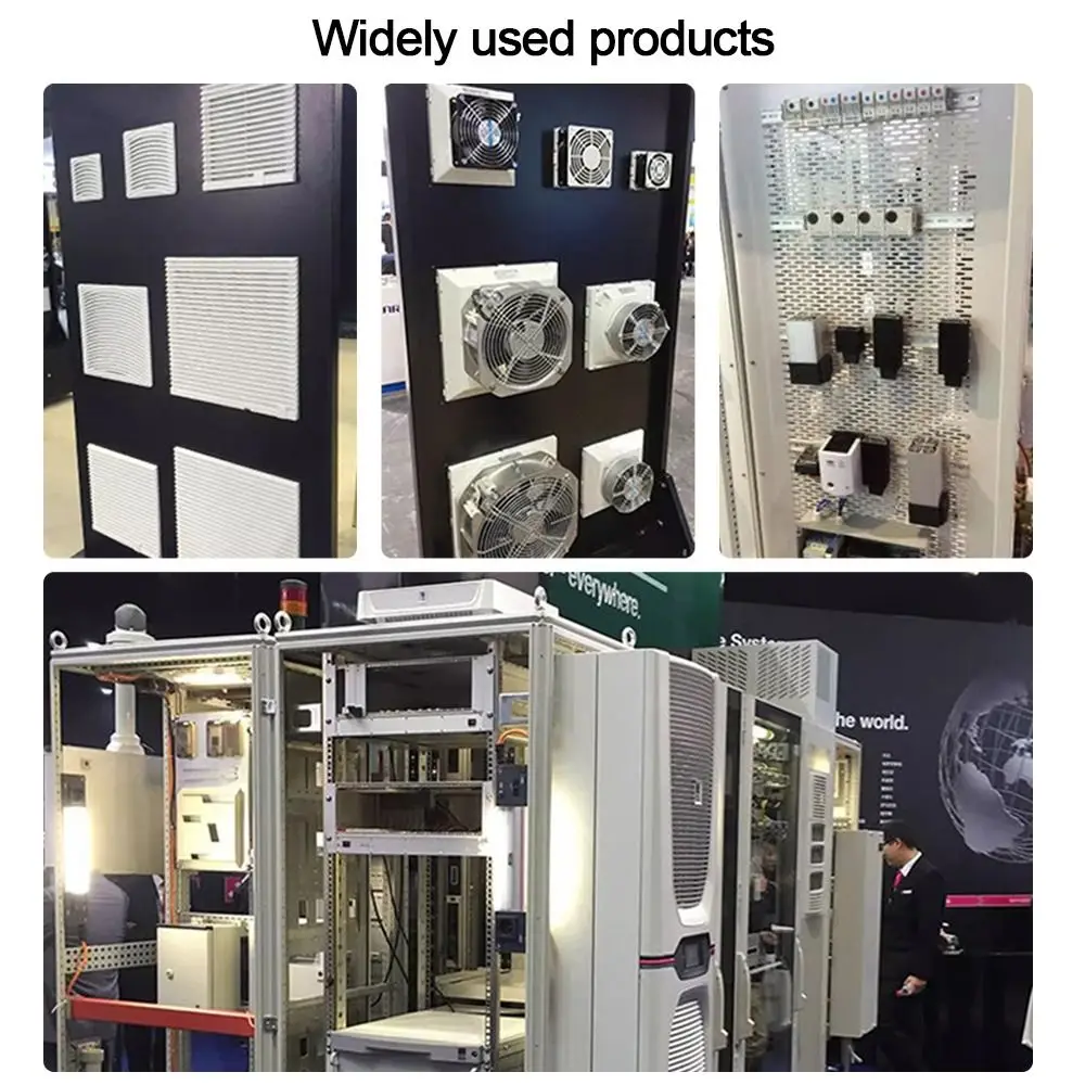 Air Ventilation System ABS Cabinet Ventilation Filter White Without Fan Fan Filter Louvers Blower Exhaust