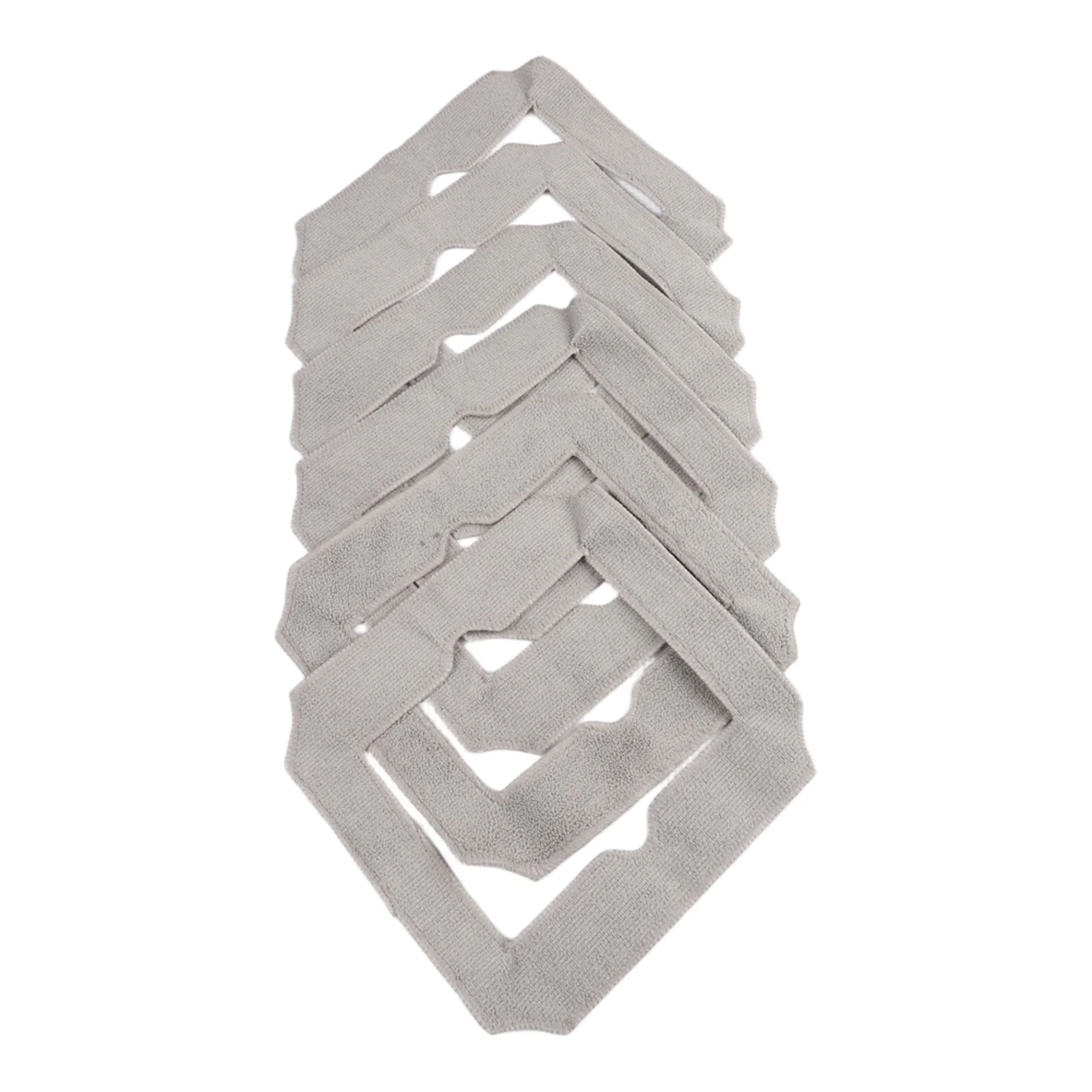 Lot de 6 tampons de rechange pour serpillière Liectroux YW509, housses absorbantes et flexibles pour un nettoyage complet des sols et des bords