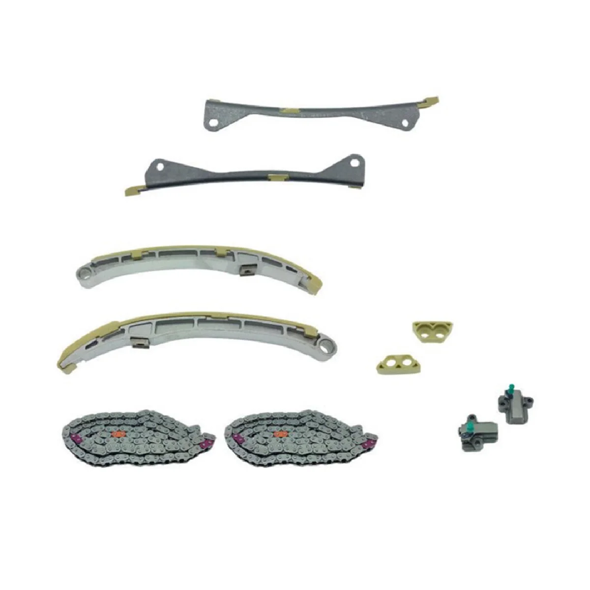 Auto-Steuerkette 10-teiliges Set für Hyundai Kia 2. 0 2.4l 2012-2017 24350-3cga1 24410-3cga3 Autozubehör