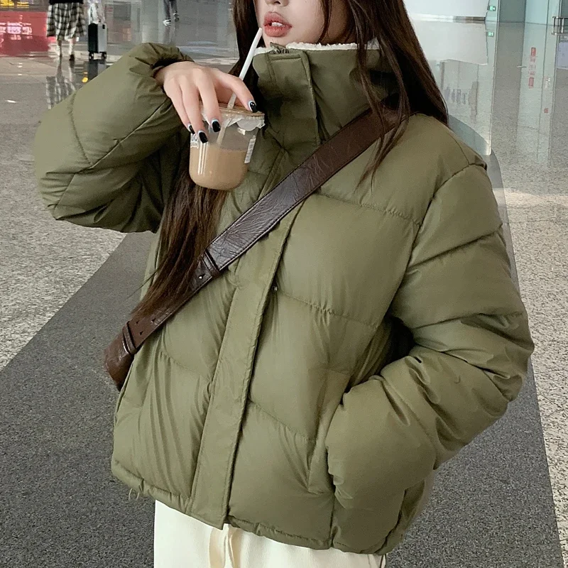 Winter Short Coats Female Warm Outerwears 2024 Fashion Loose Thick Woman Parkas Winter Jacket High Quality