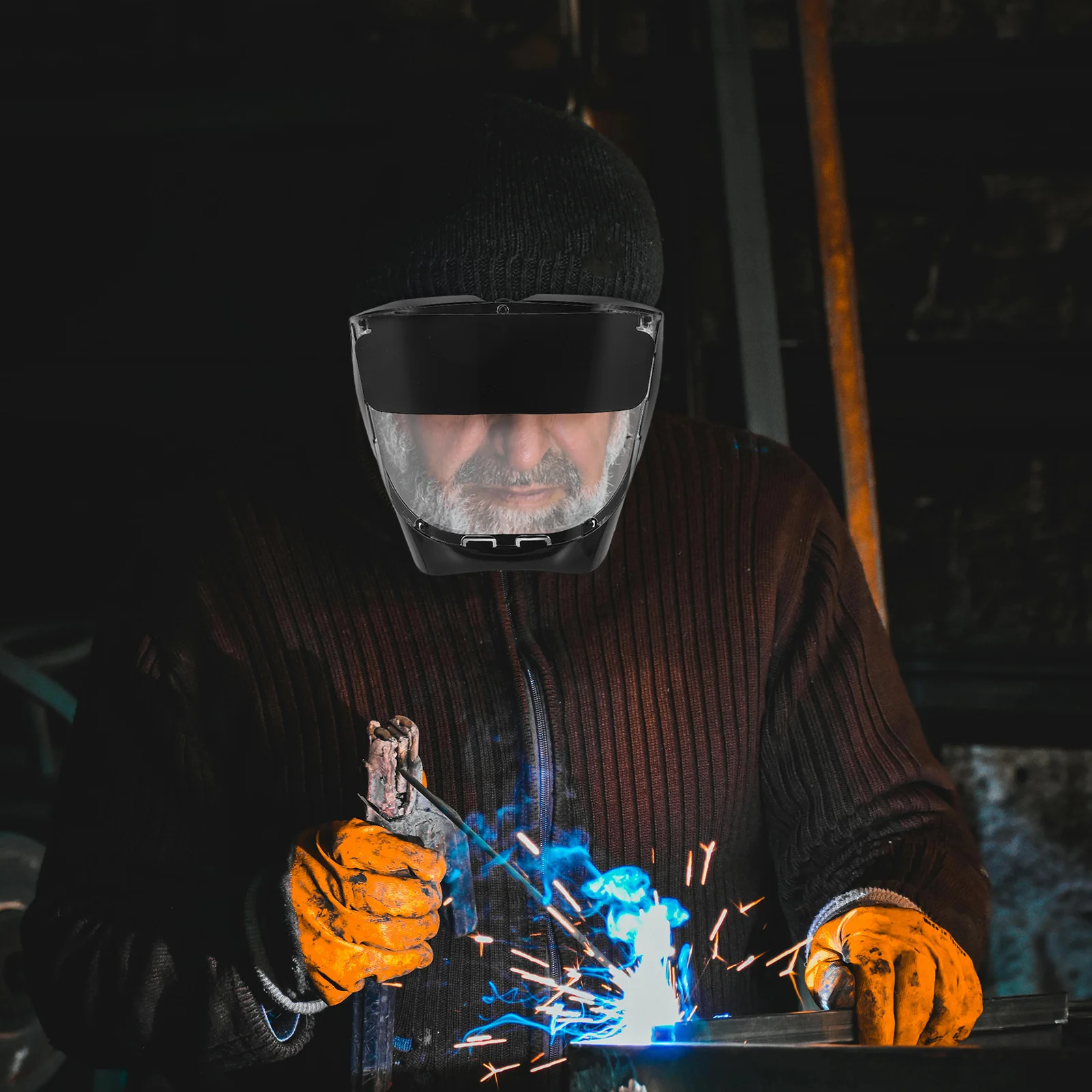 

Clear Mask Full Facial Protector Enhanced Visibility Wide Viewing Area for Precise Work and Better Accuracy Welding Mask