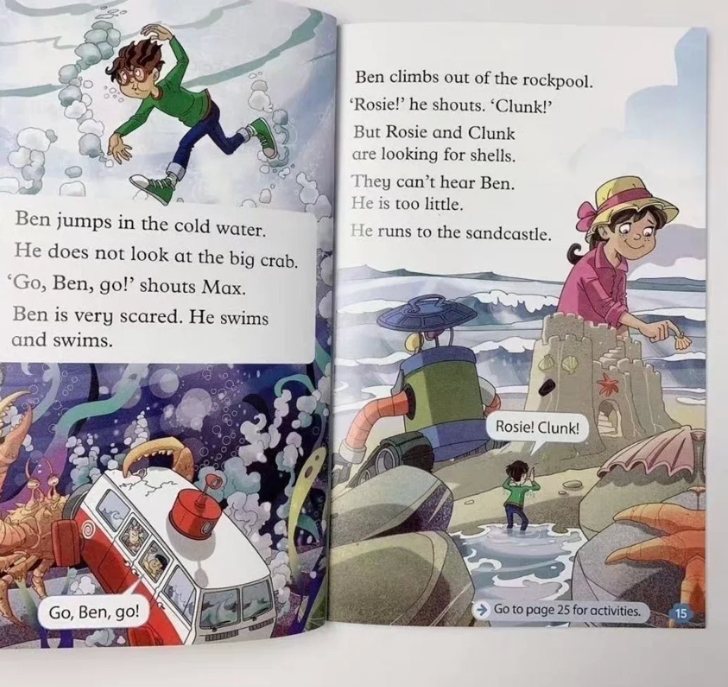 ระดับ 1/2/3/4 20 หนังสือ/ชุด Oxford อ่านและค้นพบการอ่านภาษาอังกฤษการเรียนรู้ช่วยให้เด็กอ่านหนังสือภาพสําหรับเด็ก