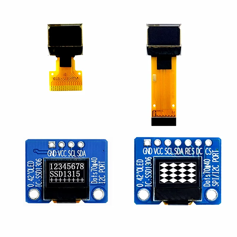 

0.42 inch 16pin OLED display screen ICC/SPI LCD module OLED module 72 * 40 control chip SSD1315