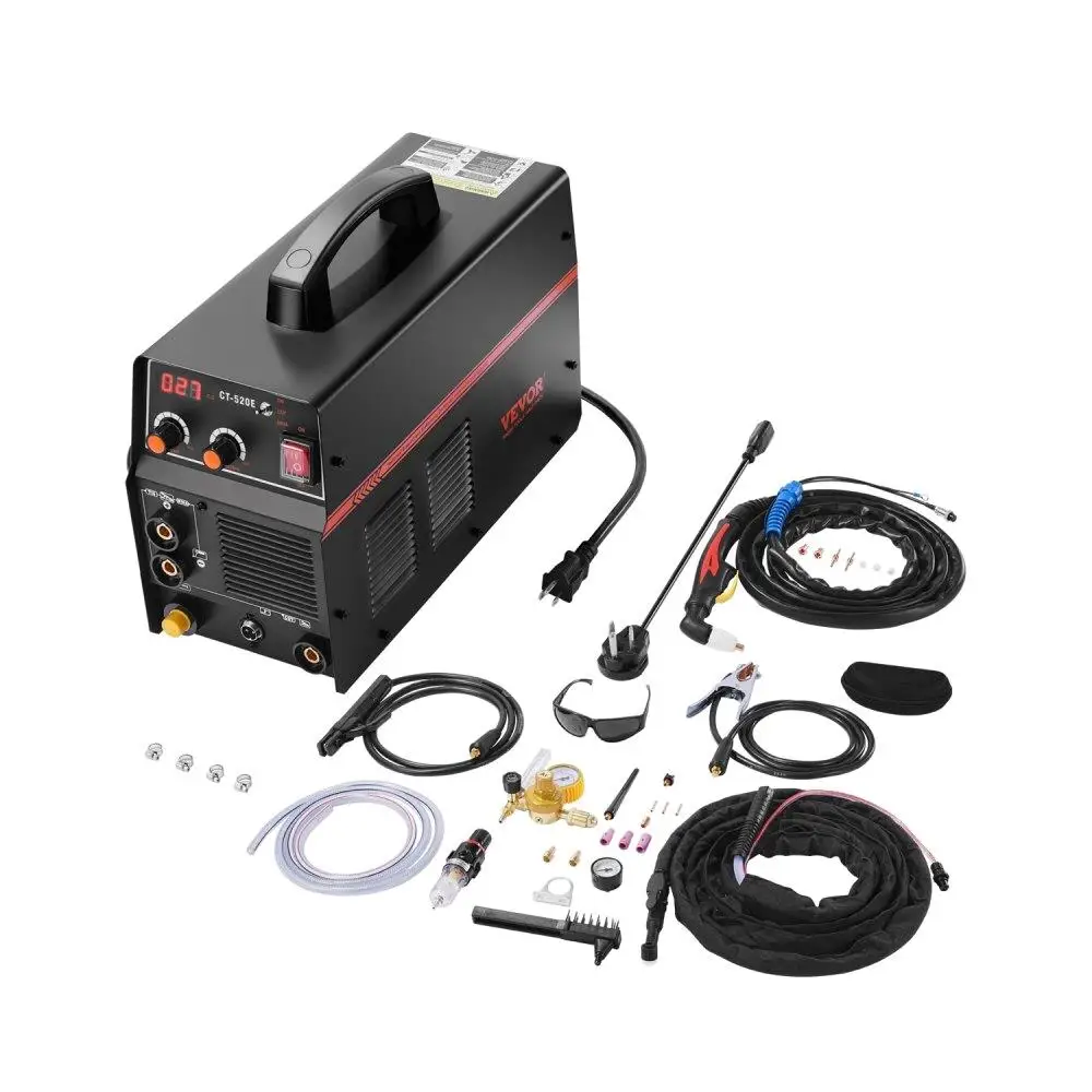 

3 in 1 Plasma Cutter Welder Machine CT520E TIG MMA Plasma Cutter 110V 220V Compatible Professional Cutting Tool