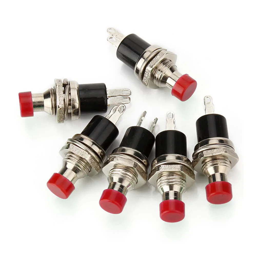 

20 Pcs Miniature Push Button Switch Microswitch Normally Open 0.5A Red Momentary