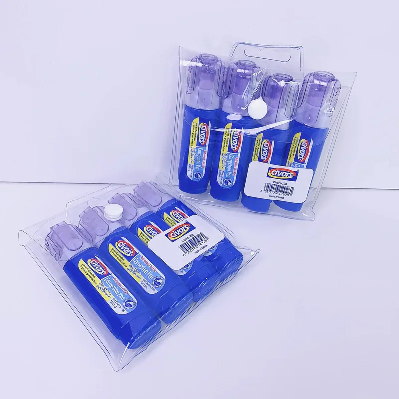 4 Pack Correction Fluid White Out Quick Drying Smudge Proof Non Toxic For Paper Office School Supplies