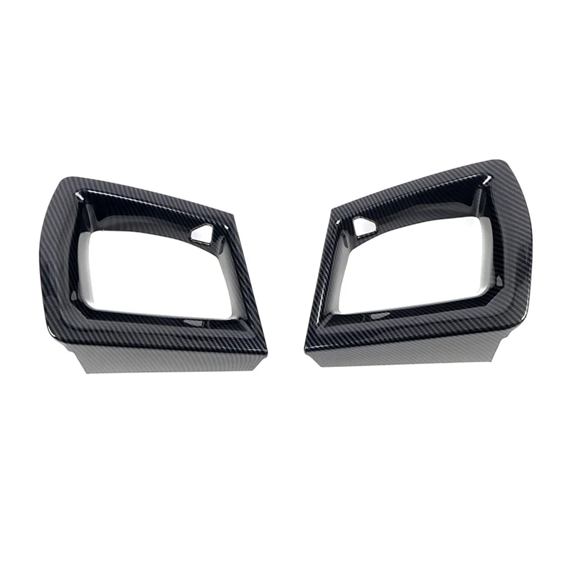 

1Pair Front Bumper Grille Cover Trim For Ford Mustang 2024 2025 GT/GT Carbon Fiber