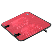 14 Inch Laptop Cooling Pad Slim Metal Panel Fan Stand Heat Sink Notebook Cooler 2 Quiet Fans Angle Adjustment Anti USB