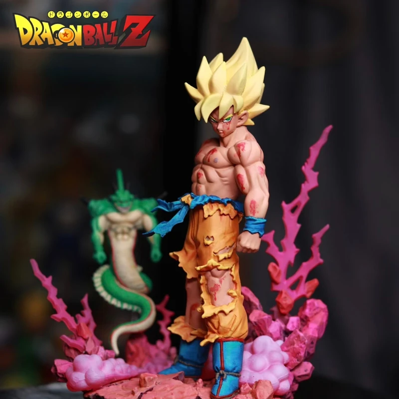 

Аниме-фигурка Dragon Ball GK: Гоку с поврежденным драконьим жезлом, серия моделей для сборки, коллекционная игрушка, подарок