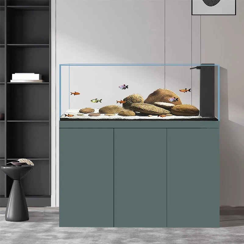 Aquarium bottom filter living room landscaping ultra-white integrated tensile bottom filter High Quality