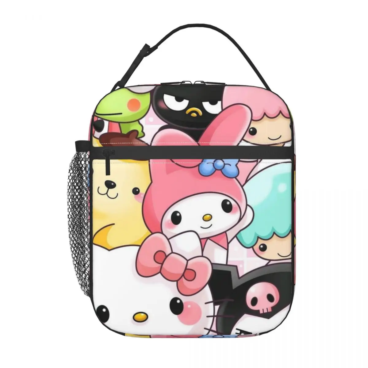 Hallo Kitty isoliert Lunch Bag Kühler Lunch Container tragbare Tote Lunchbox für Männer Frauen Schule im Freien